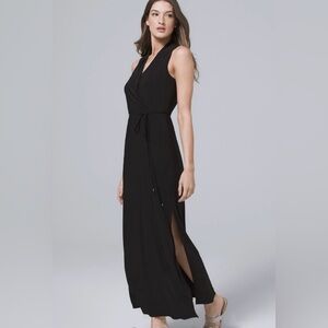 White House Black Market Classic Black Maxi Dress